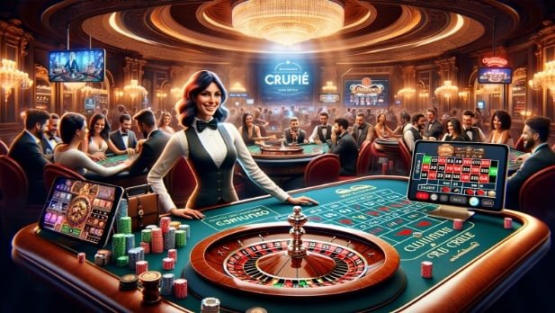 Antarmuka aplikasi timezone55 menampilkan menu sportsbook dan live casino